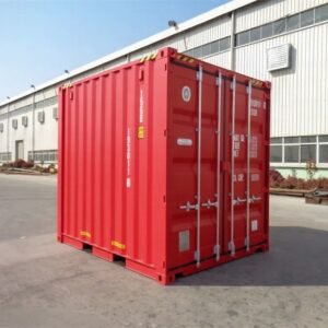 Contenedor One-Way 10’ HC – Rojo RAL 3020 (High Cube)