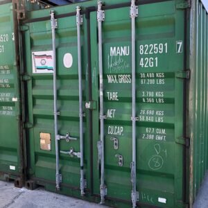 Contenedor verde usado de 40 pies CW – Clase A