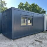 Contenedor con cozinha americana, casa de banho y ducha, con 6,00 x 2,43 m.