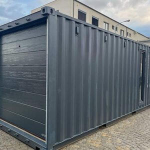 Contenedor marítimo de 20 pies con puertas seccionais