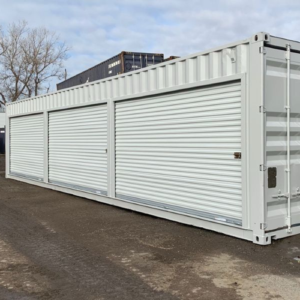 Contenedor de 40 pies con 3 puertas de enrolar