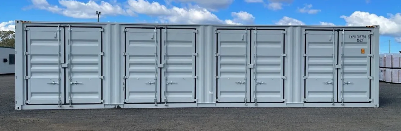 Contenedor marítimo High Cube de 40 pies con 4 puertas laterales. - Imagen 2