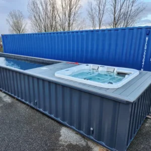 Piscina contenedor de 12 metros: una solución ecológica y lista a usar.