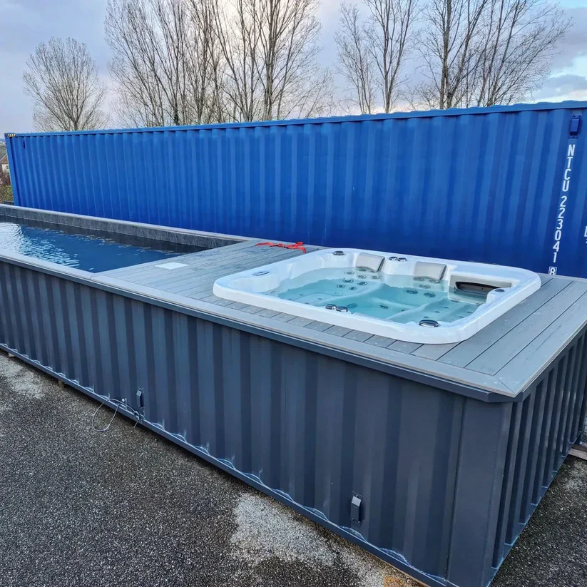 Piscina contenedor de 12 metros: una solución ecológica y lista a usar.