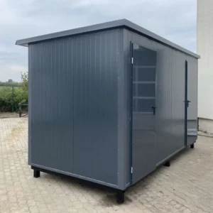 Contenedor sanitario 4x2 m con WC doble y duchas