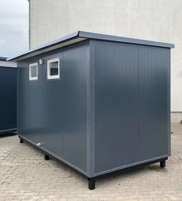 Contenedor sanitario 4x2 m con WC doble y duchas - Imagen 7